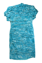Veni Infantino Mini Dress Ruched Blue Size 16