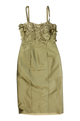 VM Collection Midi Dress Sheath Green Size 8