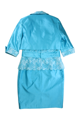 Zeila Collection Dress Peplum Blue UK size 20