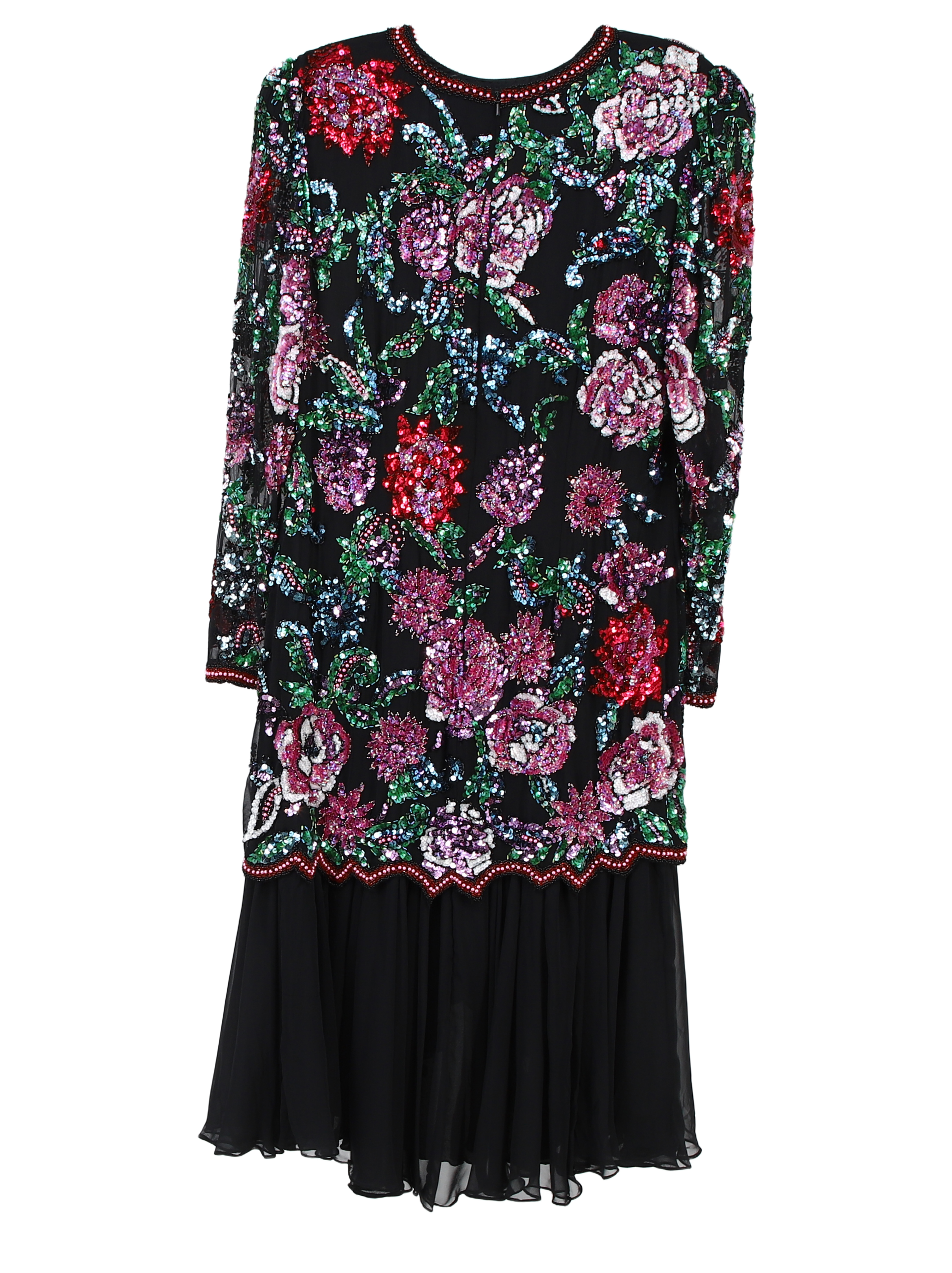 Black Tie Dress Embellished Shift Black Size 14