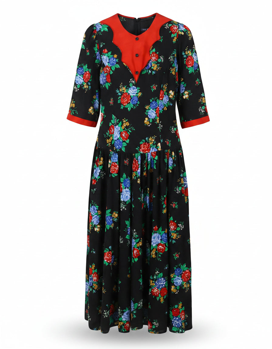 RGY Maxi Dress Shirt Dress Black Size 14