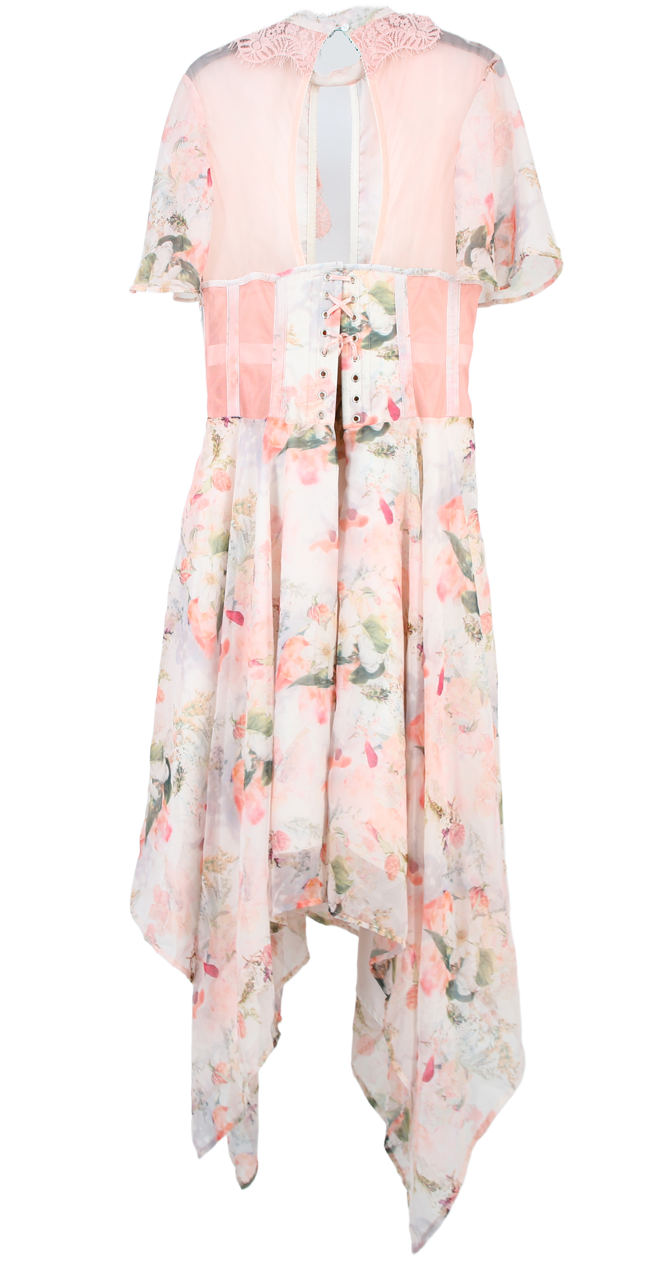 Corset Story Midi Dress Pink Size 16