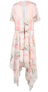Corset Story Midi Dress Pink Size 16