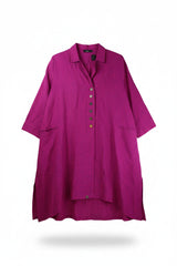 Ralston Top Oversized Tunic Pink Size S