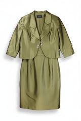 Sarah Danielle Dress Green Size 22