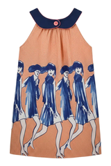 Mini Dress A-line Orange Size S