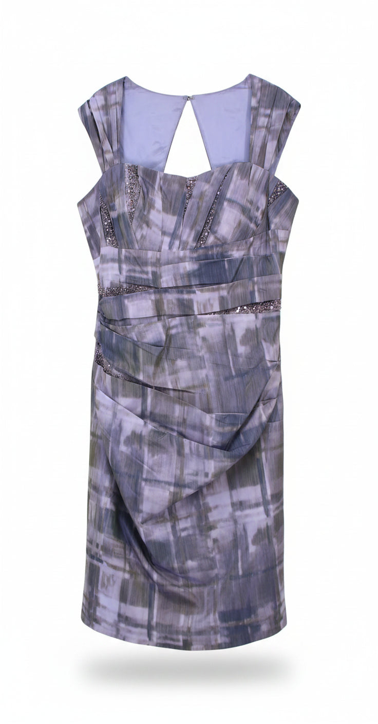John Charles Mini Dress Sheath Purple Size 16