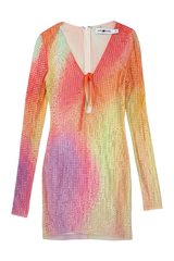 Self-Portrait Mini Dress Bodycon Multicolor Size 8