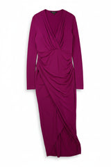 JQ Enrique Midi Dress Wrap Purple Size 16