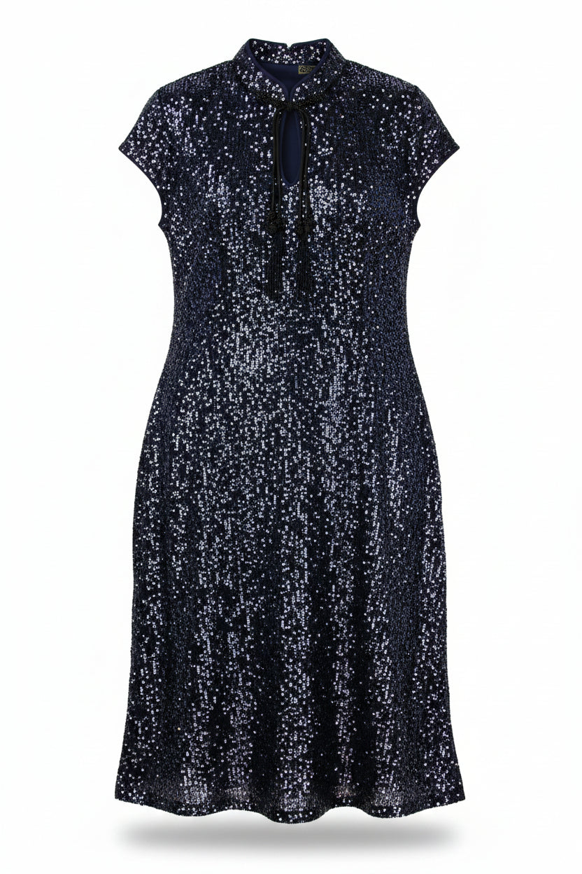 Superdry Midi Dress Shift Navy Size 14