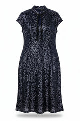 Superdry Midi Dress Shift Navy Size 14