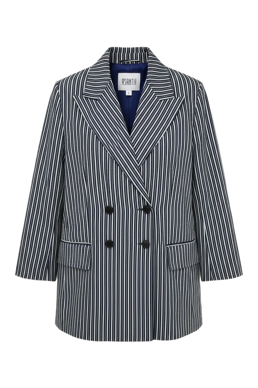 Asanti Coat Double-Breasted Navy Size S
