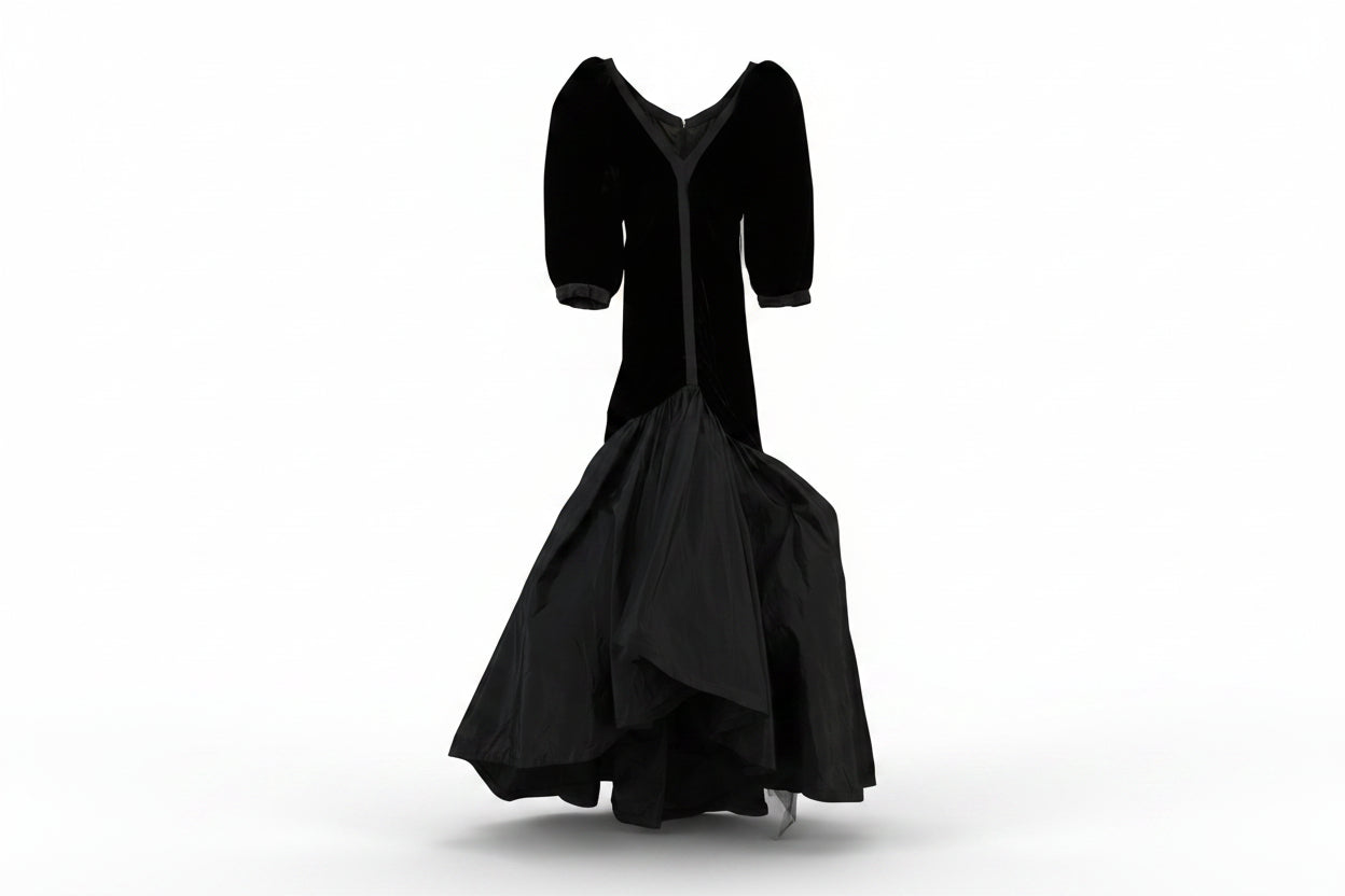Bruce Oldfield Maxi Dress Mermaid Black Size 12
