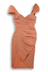 Lavish Alice Midi Dress Sheath Orange