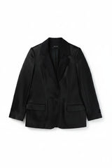 Zara Basic Coat Tuxedo Black Size S