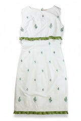 Mollie Tucker Midi Dress Sheath White Size M