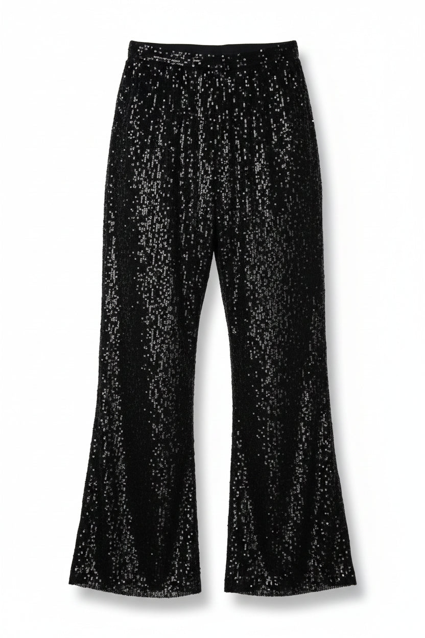 NAANAA Trousers Sequin Culotte Black Size 12
