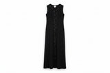 Leboff Maxi Dress Beaded Trim Black Size M