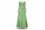 Daisy Drew Maxi Dress Draped Green Size 12-14