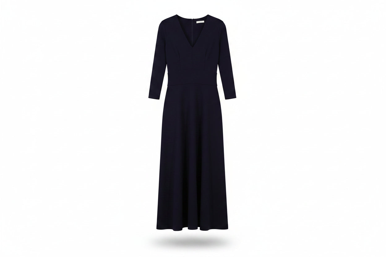 LK Bennett Navy Tailored Gown