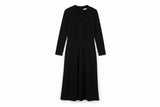 LK Bennett Black Ruched Maxi Dress Size 10