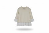 LK Bennett Beige Layered Sweater Top