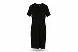 LK Bennett Black Ruched Maxi Dress Size 8