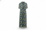 LK Bennett Black Floral Maxi Wrap Dress Size 14