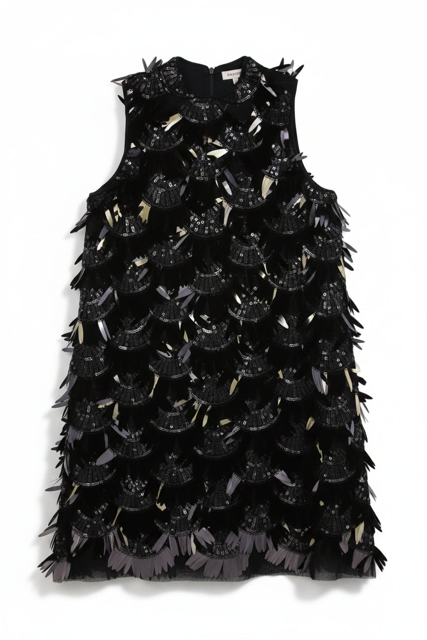 Superdry Dress Embellished Black Size 8