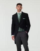 Black Tailcoat 3-Piece Suit with Waistcoat