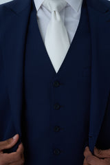 Blue Slim Fit 2-Piece Tailcoat Suit