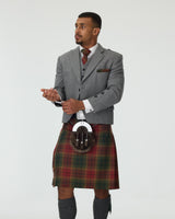 Light Grey Tweed Jacket & Copper Haze Kilt Hire Package