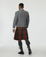 Light Grey Tweed Jacket & Copper Haze Kilt Hire Package