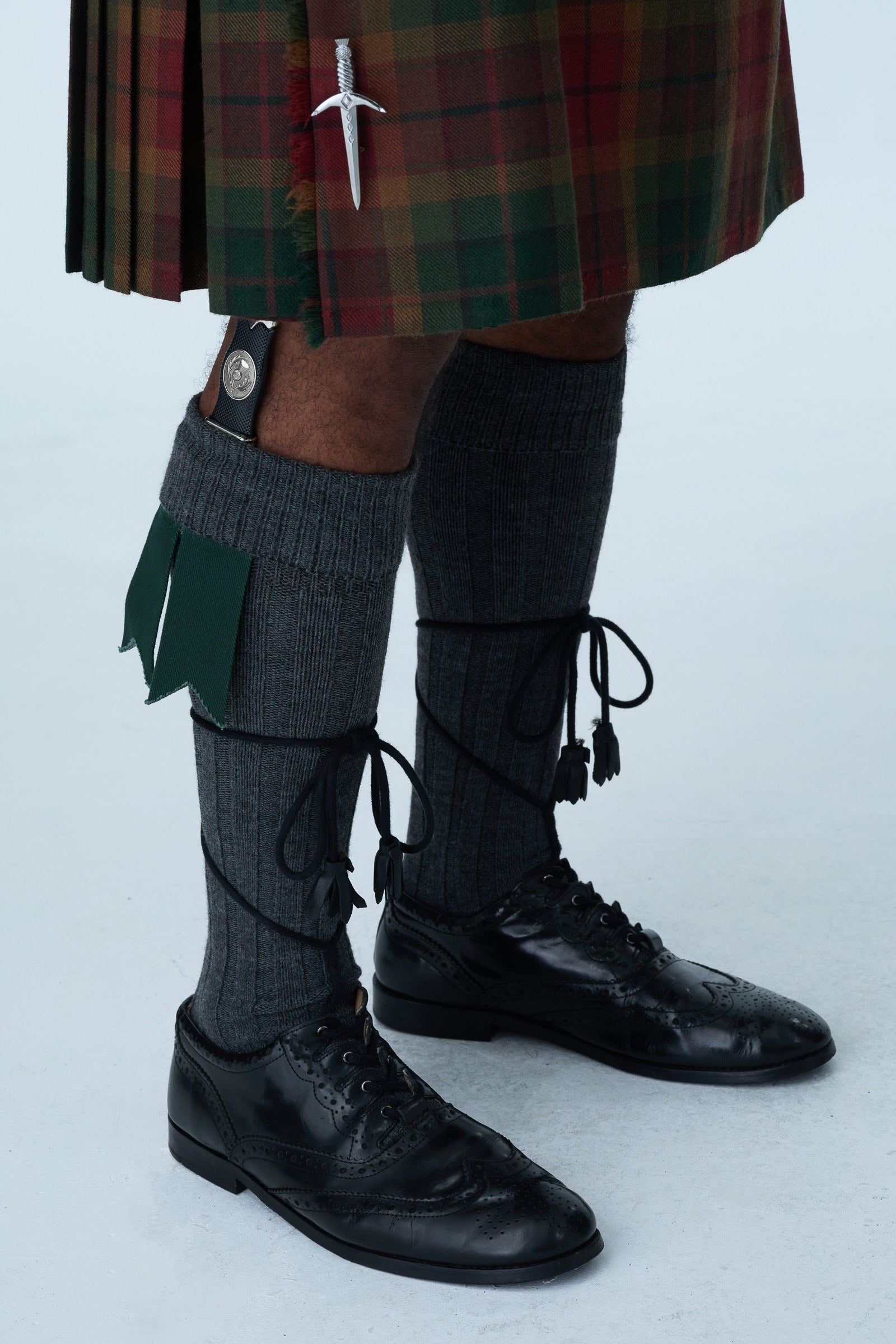 Light Grey Tweed Jacket & Copper Haze Kilt Hire Package