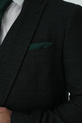 Dark Green Cavani Slim Fit 2-Piece Suit