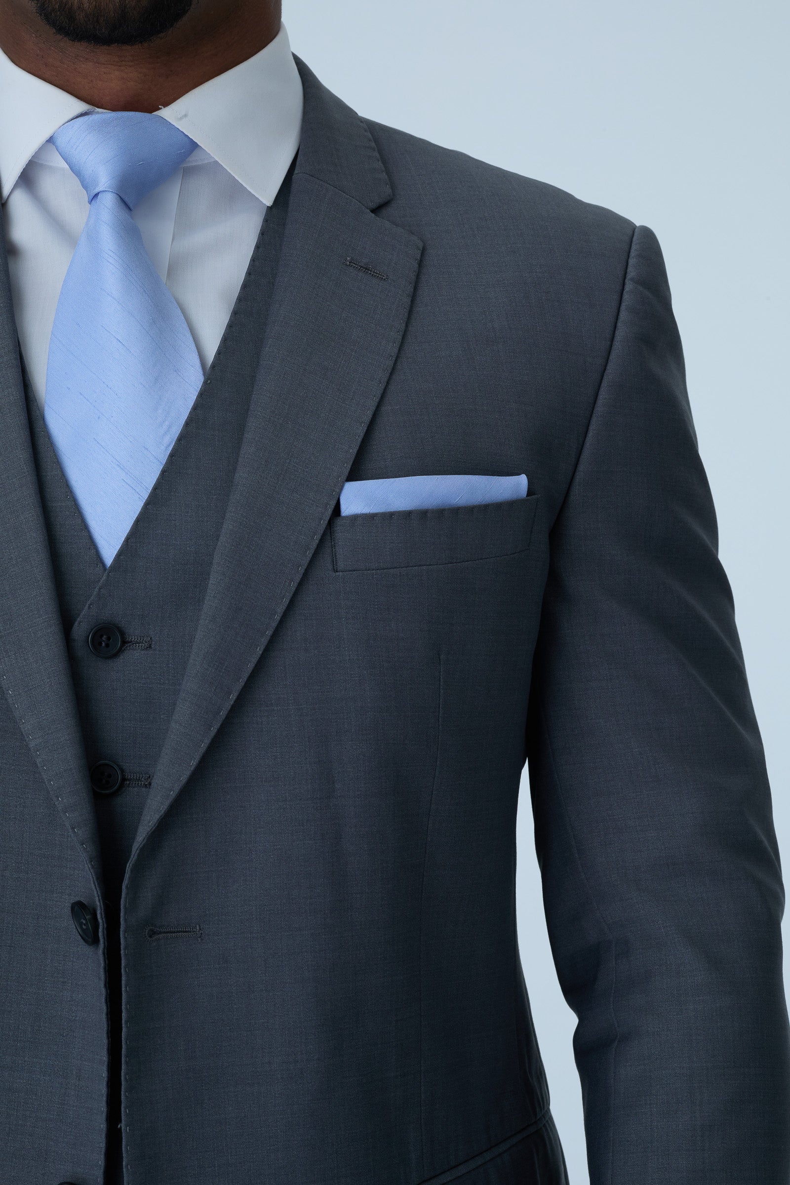 Grey Slim Fit 2-Piece Suit