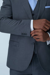 Grey Slim Fit 3-Piece Suit