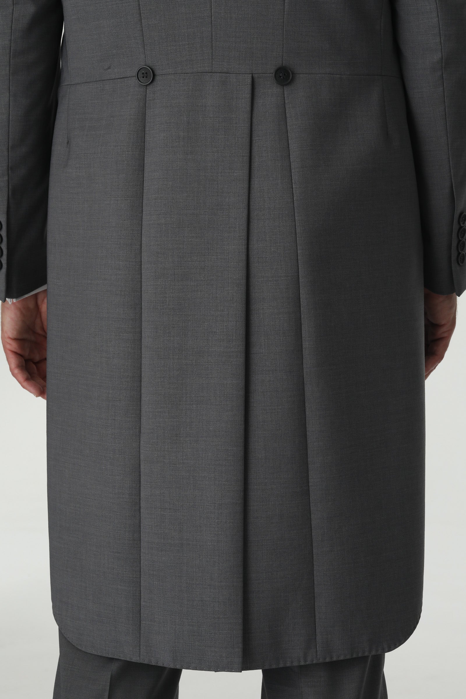 Grey Slim Fit 3-Piece Tailcoat Suit with Waistcoat