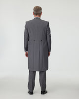 Grey Slim Fit 3-Piece Tailcoat Suit with Waistcoat