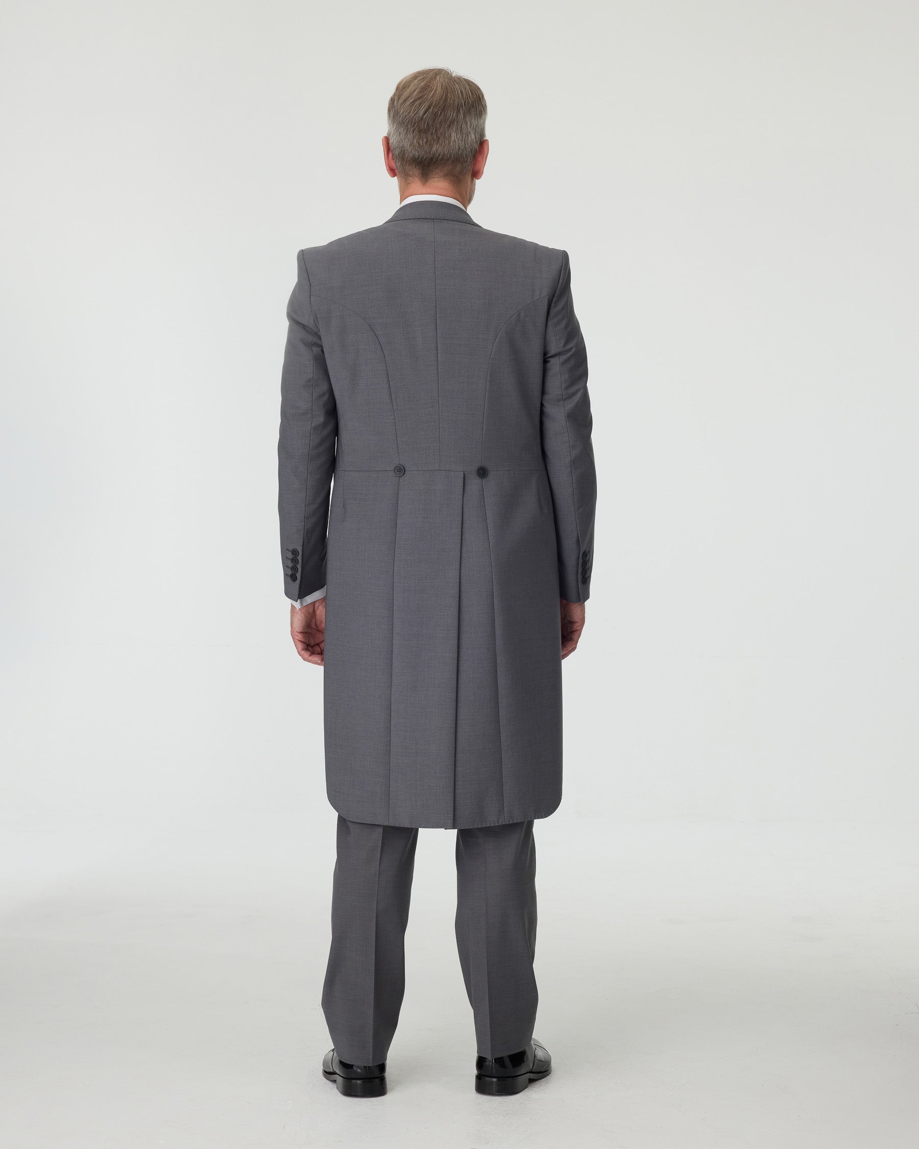 Grey Slim Fit 2-Piece Tailcoat Suit