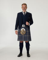 Navy Tweed Jacket & Highland Storm Kilt Hire Package