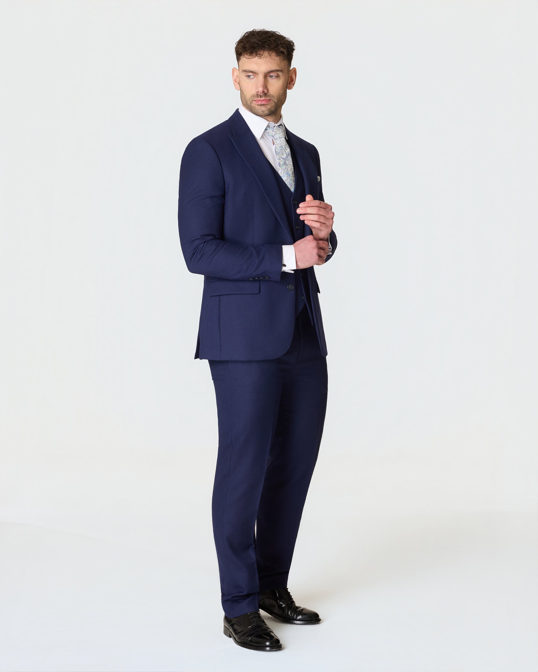 Navy Slim Fit 3-Piece Suit with Waistcoat