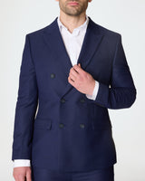 Navy Double Breasted Slim Fit 2-Piece Suit
