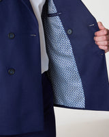 Navy Double Breasted Slim Fit 2-Piece Suit