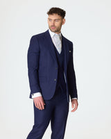 Navy Slim Fit 3-Piece Suit with Waistcoat