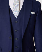 Navy Slim Fit 3-Piece Suit with Waistcoat