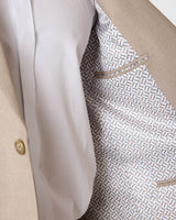 Stone Slim Fit 3-Piece Suit with Waistcoat