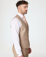 Stone Slim Fit 3-Piece Suit with Waistcoat