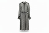 LK Bennett Black Gingham Midi Dress