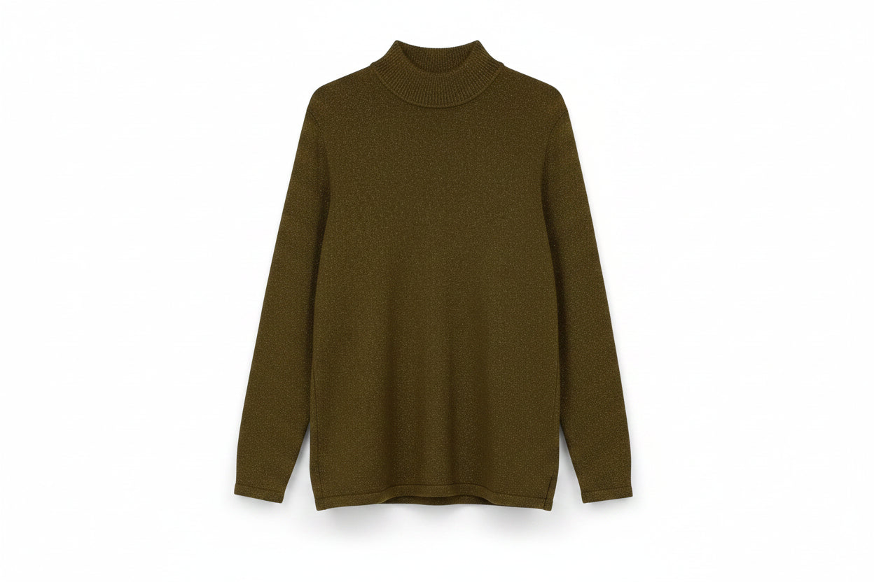 LK Bennett Green Tunic Turtleneck Sweater Size M